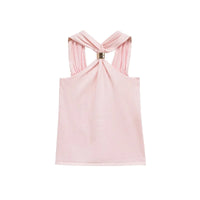 Halter Gold Ring Sleeveless Top