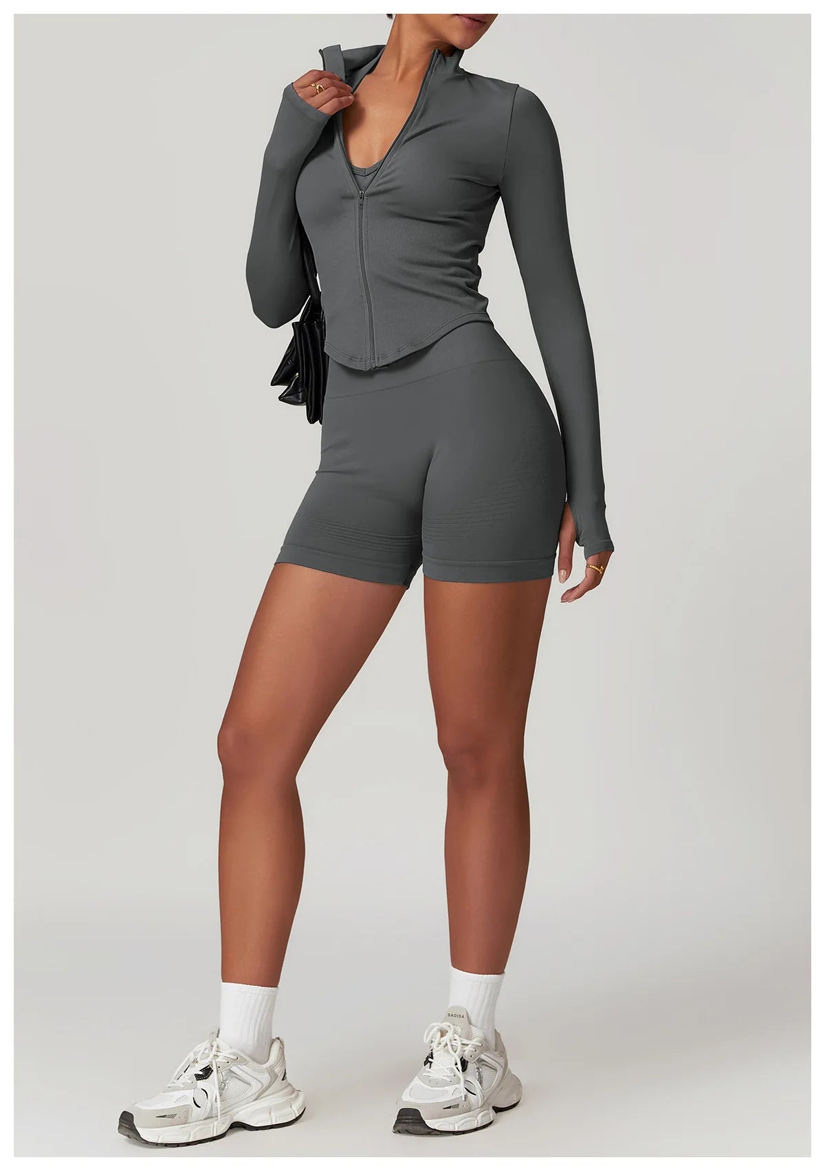 2pcs Seamless Yoga Short / Leggings Set