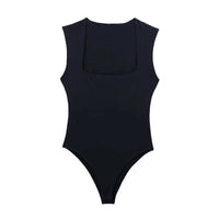 Square Neck Sleeveless Bodysuit
