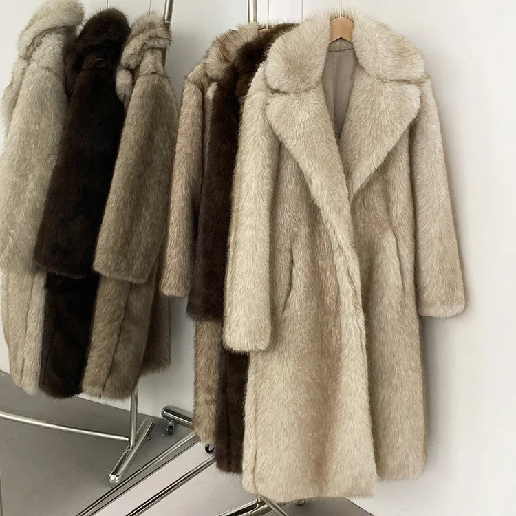 Cashmere Cloud Faux Fur Coat