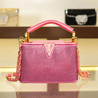 Top handle Crystal Handbag