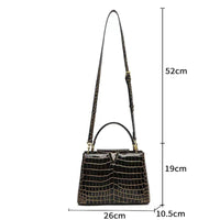 High-quality Crocodile Print Handbag