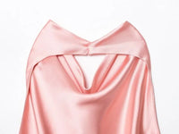 Satin Halter Backless Top