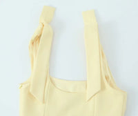 Shoulder Bow Sleeveless Top