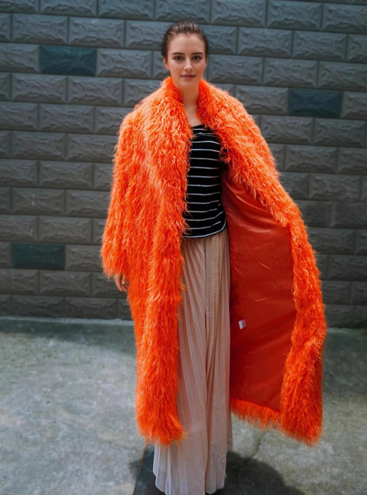 Snowfall Drama Maxi Coat