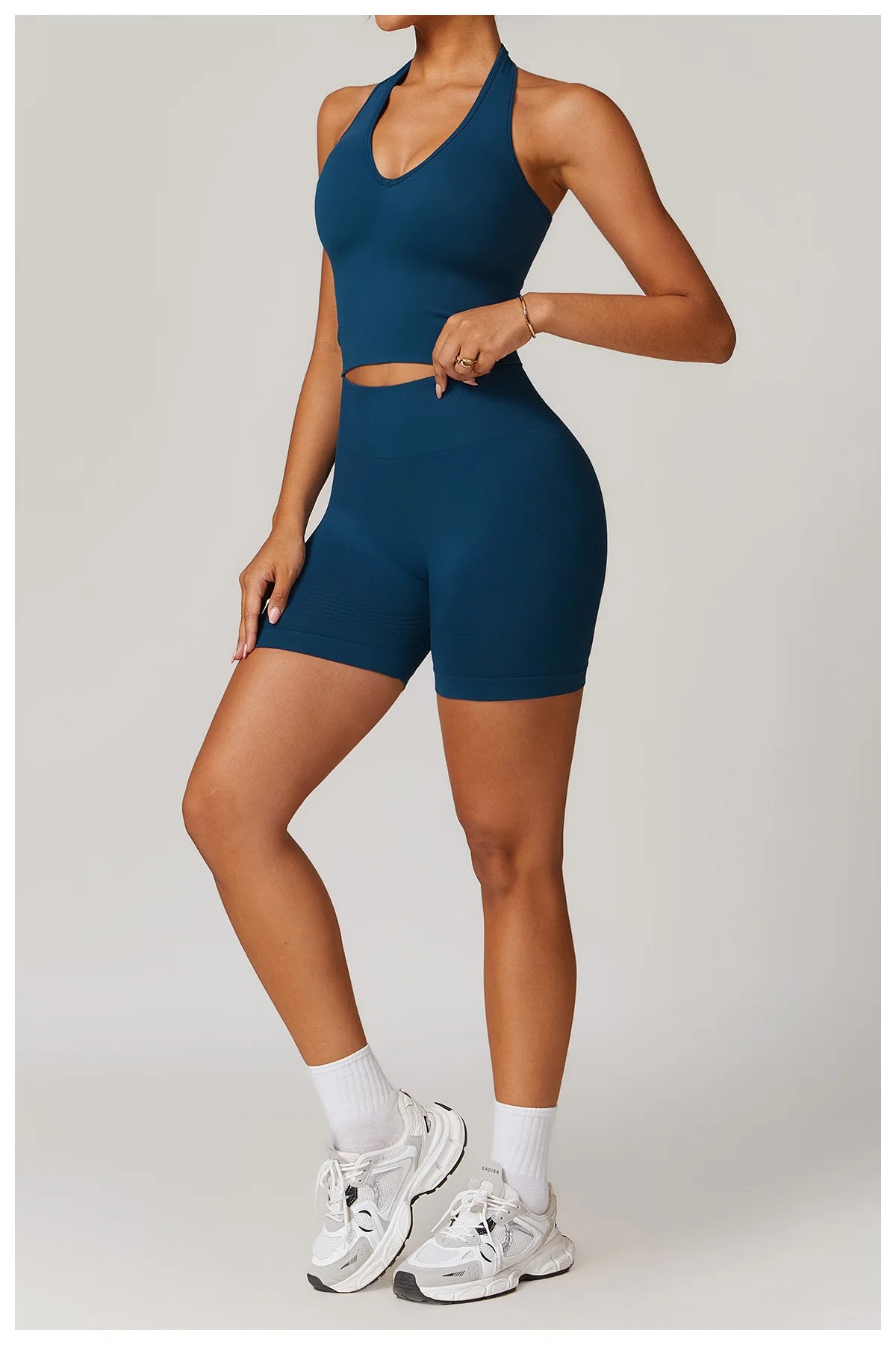 2pcs Seamless Yoga Short / Leggings Set