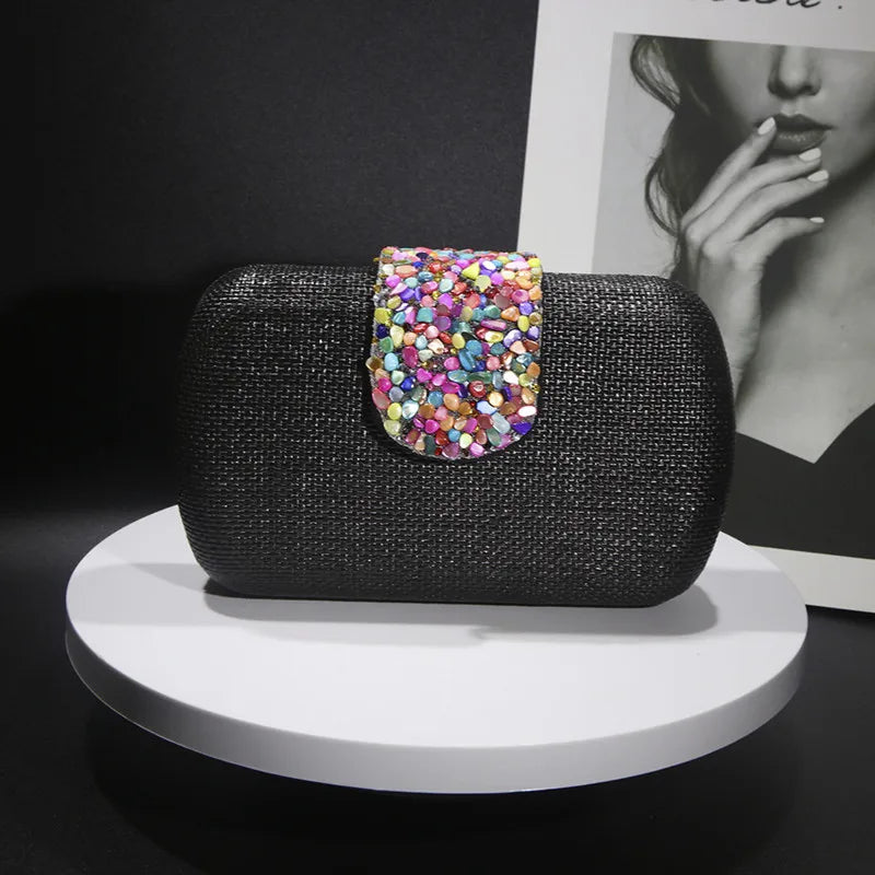 Woven Crossbody  Evening Clutch Bag