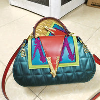 Embroidery Top Handle Designer Shell Shoulder bags