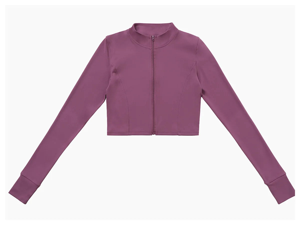 Crop Top Long Sleeve Leggings Set