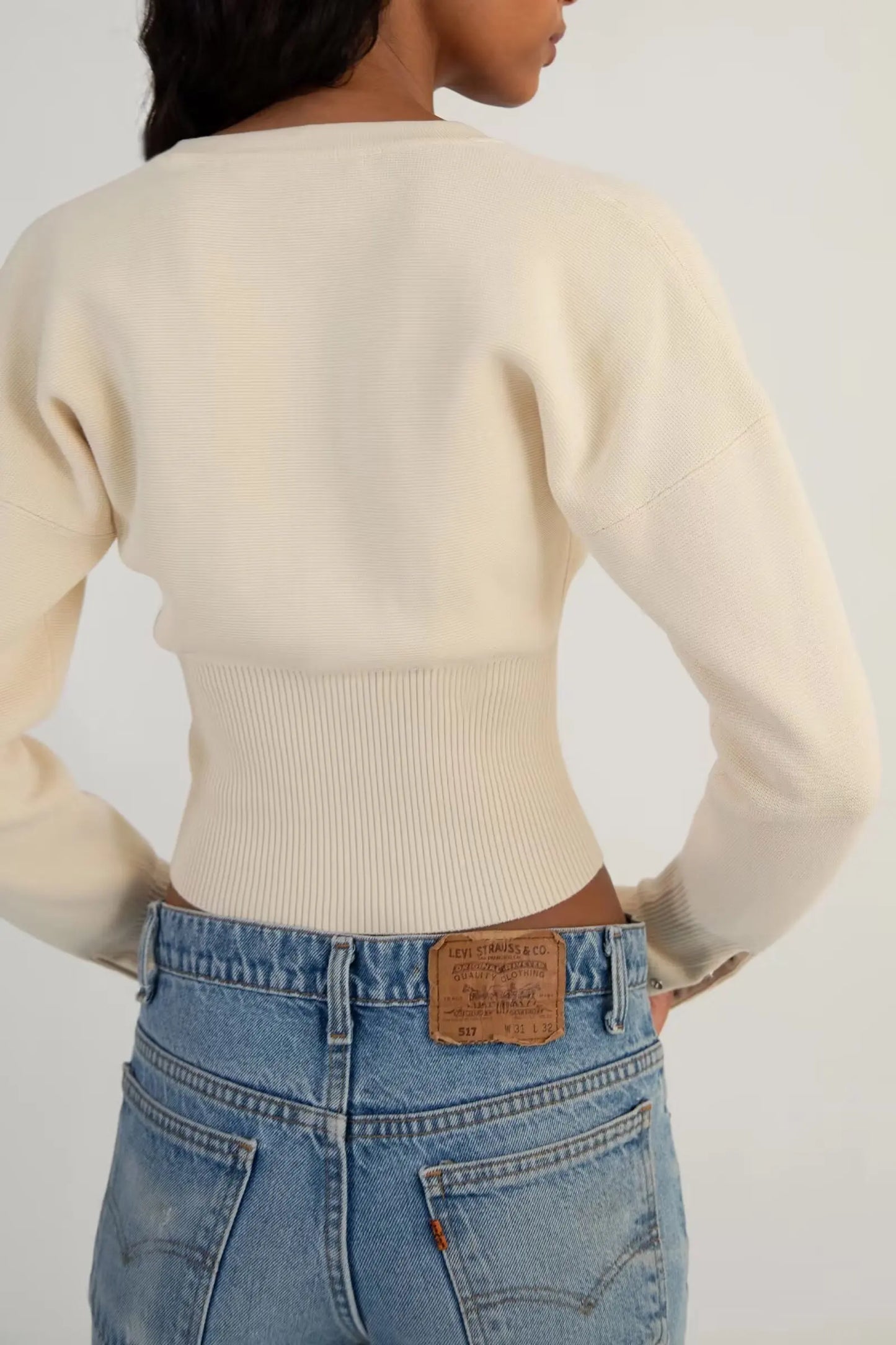 "It Girl" Waist-Detail Cardigan