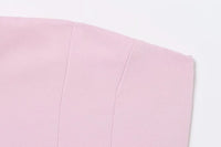 White Pink Bustier Camisole Tube Tops