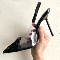 Star Style Pleat Design Elegant Stiletto Heels