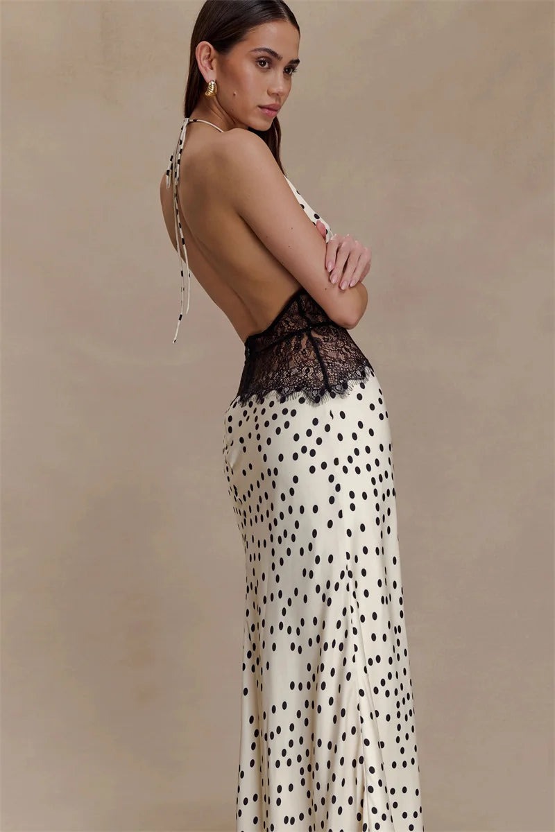 Polka Dot Passion Lace Maxi