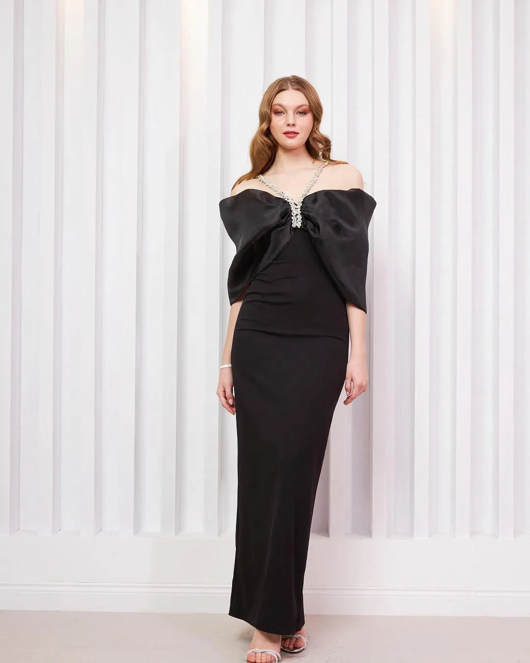 White Élysée Evening Gown