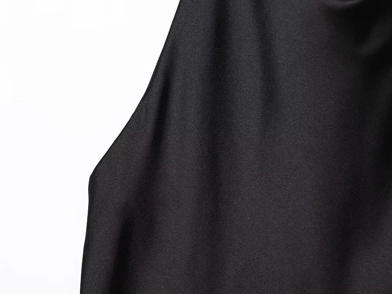 Satin Halter Backless Top