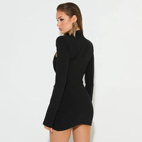 Seduction Mode Black Mini Dress