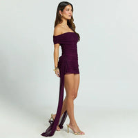 Off-shoulder Strapless Sexy Mini Dress