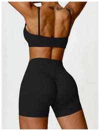 Square Neck Long Sleeve Seamless Activewear Set