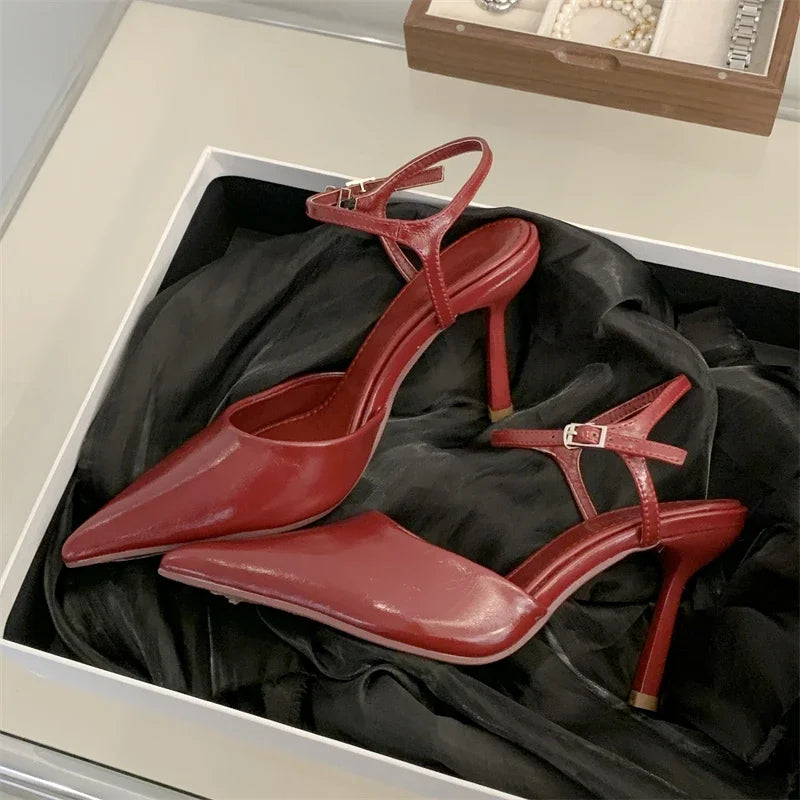 Seductive Point Sling Heels