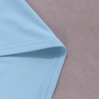 Square Collar Full Sleeve Crop Top+Mini Skirt Set