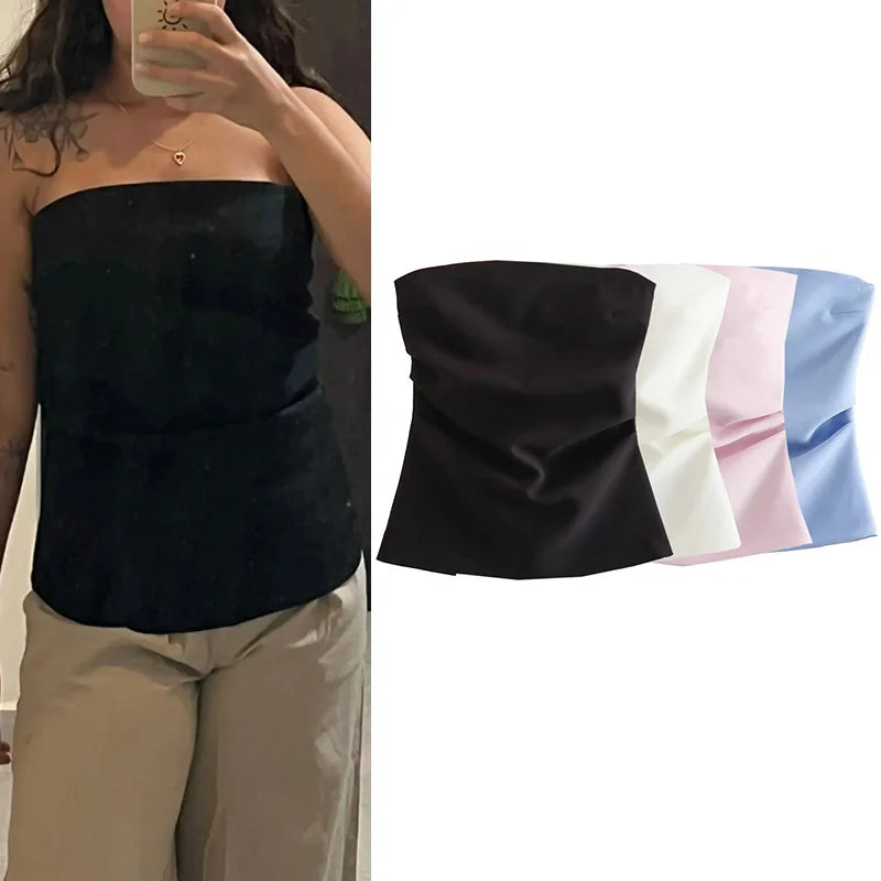 Ruched Tube Top