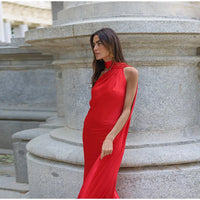 Luxe Radiance Halter Gown