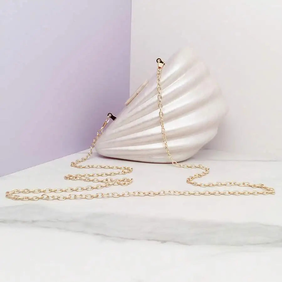 Hot Coral Seashell Bag