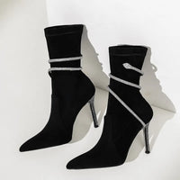 Serpentina Velvet Heel Boots
