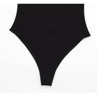 Black off Shoulder Sleeveless Bodysuit