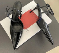 Glossed Icon Point Heels