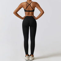 Crop Top Long Sleeve Leggings Set