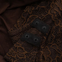 One Shoulder Lace See Through Sexy Maxi Dress