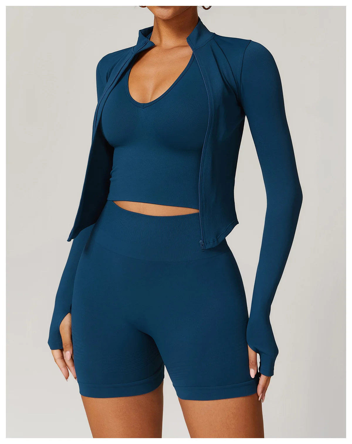 2pcs Seamless Yoga Short / Leggings Set