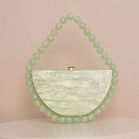 Candy Bead Half-Moon Bag