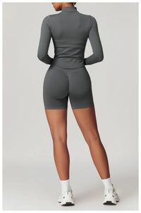 2pcs Seamless Yoga Short / Leggings Set