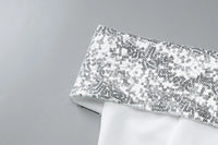 Off-shoulder Sequins Strapless Sexy Mini Dress