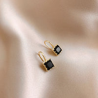 Square Crystal Stone Earrings
