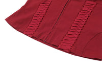 Cross Tie Zipper Slim Vest Halter Top