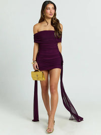 Off-shoulder Strapless Sexy Mini Dress