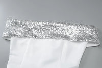 Off-shoulder Sequins Strapless Sexy Mini Dress