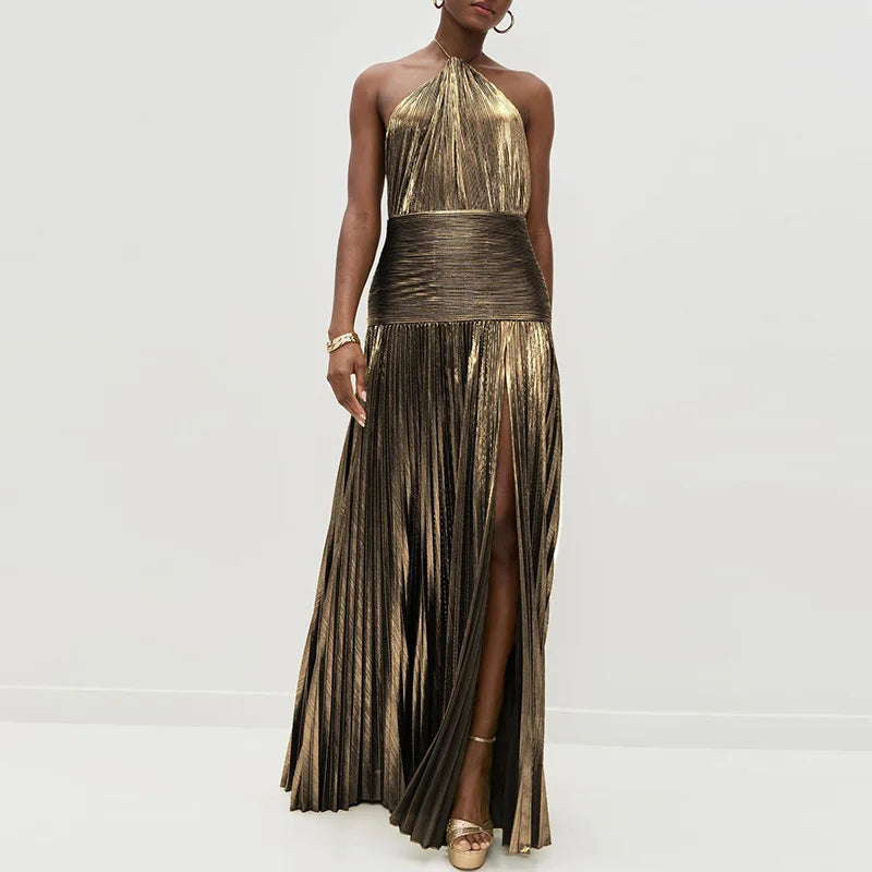 Lumière Metallic Dress