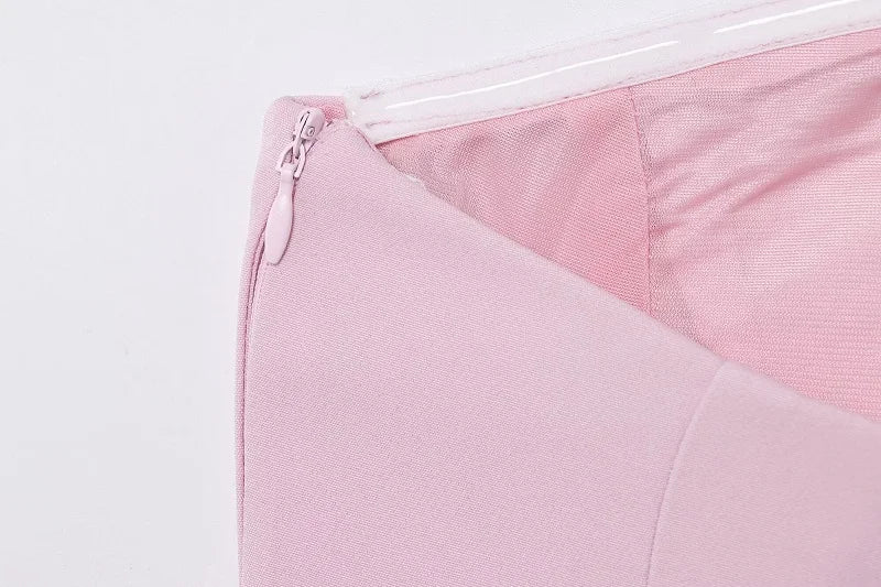 White Pink Bustier Camisole Tube Tops