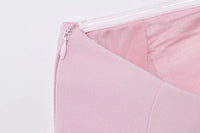 White Pink Bustier Camisole Tube Tops