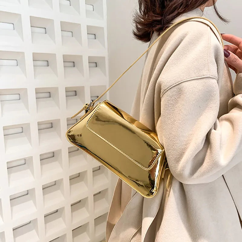 Liquid Metal Mini Shoulder Bag