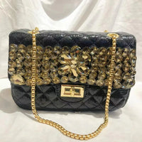 Classic Versatile High-end Diamond Lattice Bag