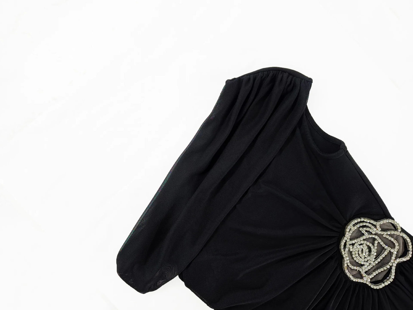 Rose Noir Asymmetric Mini