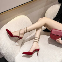 Luxury Rhinestones Snake Coiled Pumps