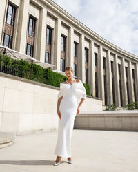 White Élysée Evening Gown