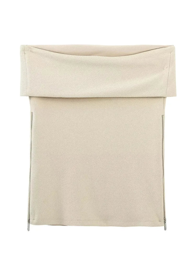 Sleeveless Bustier Tube Corset Top