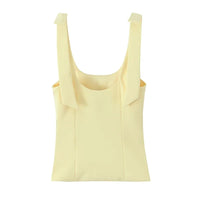 Shoulder Bow Sleeveless Top